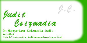 judit csizmadia business card